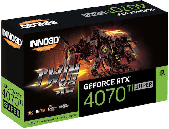 Inno 3D GeForce RTX 4070 Ti Super 16GB GDDR6X Twin X2 Graphics Card vista 3