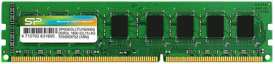 Silicon Power DDR3 with Module 1x8GB and Speed 1600 for Desktop SP008GBLTU160N02