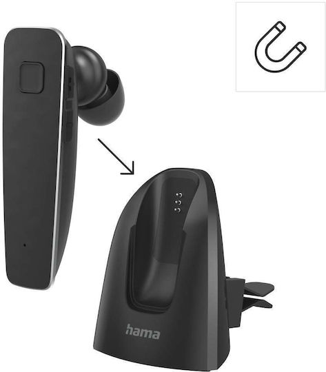 HAMA My Voice 2100 In-ear Bluetooth Handsfree Headset with Sweat Resistance and Charging Case Black view 3