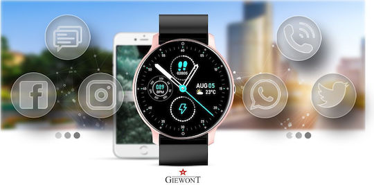 Giewont 120-3 Smartwatch with Heart Rate Monitor (Black) view 6