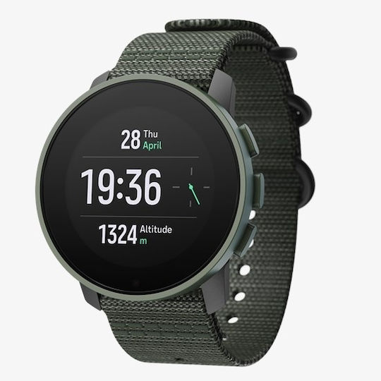 Suunto 9 Peak Pro Titanium 43mm Waterproof Smartwatch with Heart Rate Monitor (Forest Green) view 2