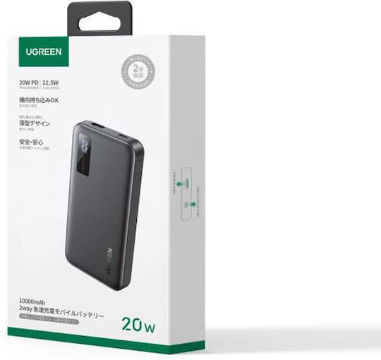 Ugreen PB311 Power Bank 10000mAh 20W Power Delivery / Quick Charge 3.0 Black view 4