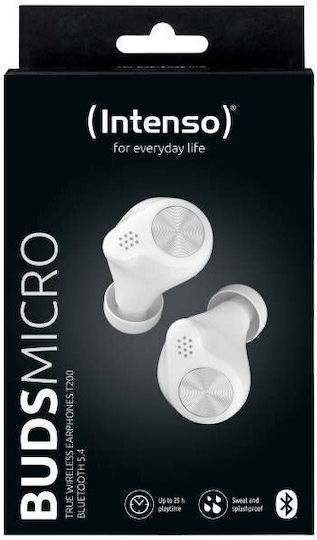 Intenso Micro T200 In-ear Bluetooth Handsfree Earphones with Charging Case White view 6