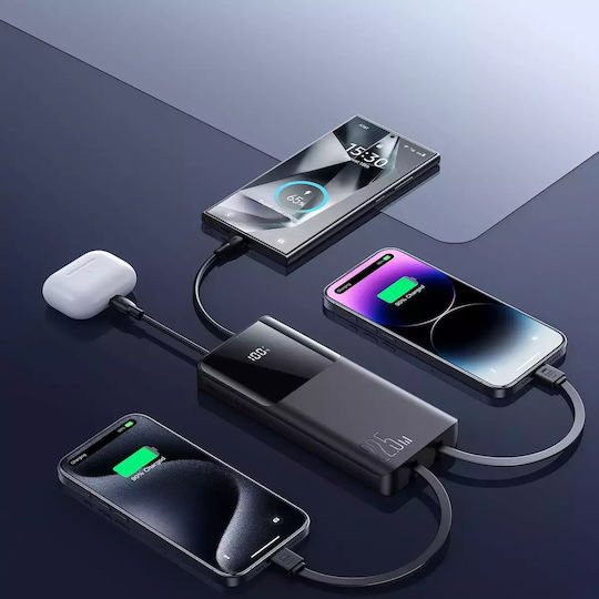 Joyroom JR-PBF19 Power Bank 10000mAh 22.5W with USB-A Port and USB-C Port Power Delivery Black view 8