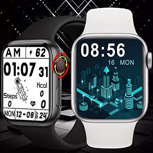 WearFit HW22 Pro 44mm Smartwatch with Heart Rate Monitor (White) view 5