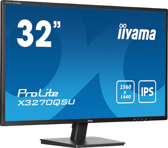 Iiyama Prolite X3270QSU-B1 IPS Monitor 31.5" QHD 2560x1440 with Response Time 3ms GTG view 2