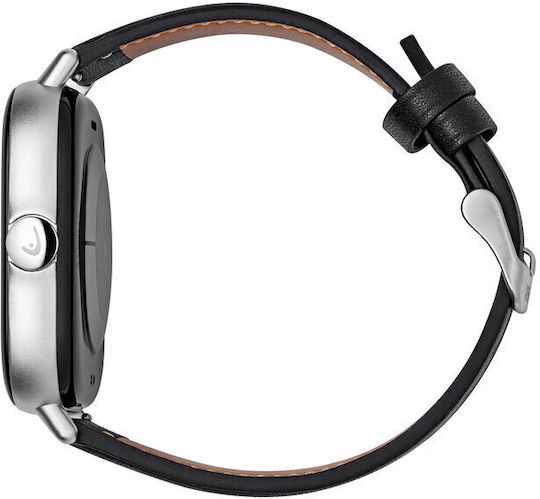 Head Los Angeles 37mm Smartwatch with Heart Rate Monitor (Black with Leather Strap) view 2