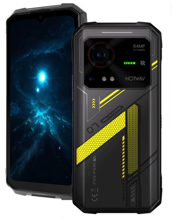 Hotwav Hyper 7 5G Dual SIM (8GB/256GB) Resistant Smartphone Yellow view 1