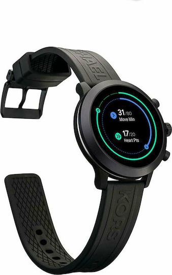 Michael Kors MKGO Stainless Steel 43mm Smartwatch with Heart Rate Monitor (Black) view 4