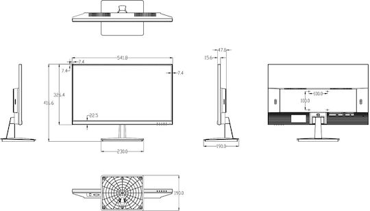 Dahua LM24-H200 Monitor 23.8" FHD 1920x1080 view 7