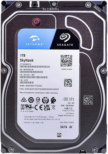 Seagate SkyHawk 1TB HDD Hard Drive 3.5" SATA III 5400rpm with 256MB Cache for Desktop / Recorder ST1000VX013 view 4