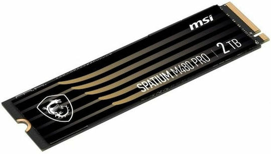 MSI Spatium M480 Pro SSD 2TB M.2 Type with PCI Express 4.0 Connection PS5 Compatible S78-440Q600-P83 view 4