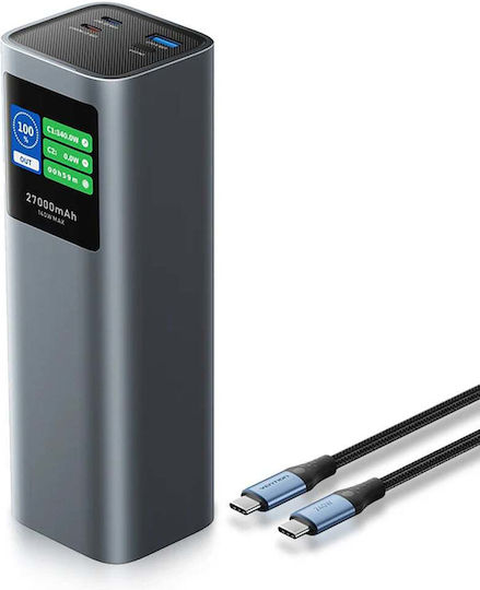 Vention FKE Power Bank 27000mAh 140W with USB-A Port and 2 USB-C Ports Gray vista 9