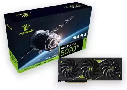 Manli GeForce RTX 5070 Ti 16GB GDDR7 Nebula Graphics Card view 1