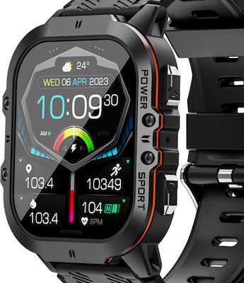 Jaga JS22 Smartwatch with Heart Rate Monitor (Orange) view 2