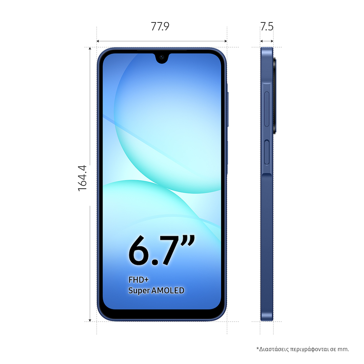Samsung Galaxy A17 5G Dual SIM (4GB/128GB) Blue view 5
