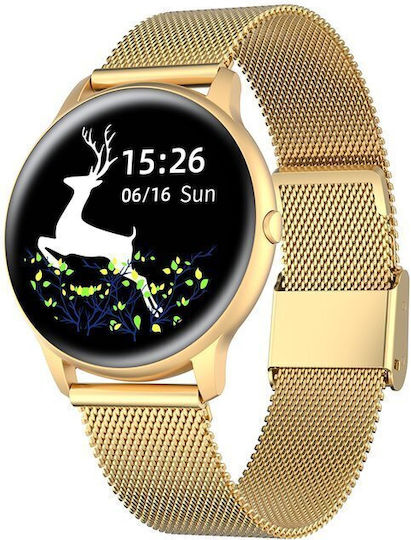 G.Rossi SG010E Stainless Steel 45mm Smartwatch with Heart Rate Monitor (Gold) view 9