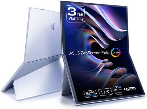 Asus ZenScreen Fold OLED MQ17QH OLED Portable Monitor 17.3" 2560x1920 view 4