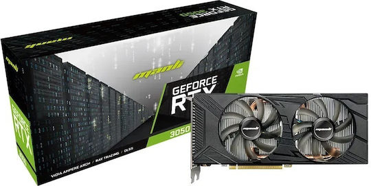 Manli GeForce RTX 3050 8GB GDDR6 Graphics Card view 1