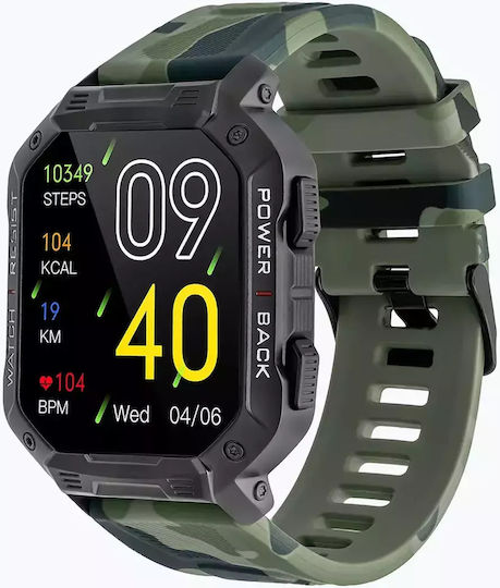 Watchmark Outdoor Ultra Smartwatch with Heart Rate Monitor (Green) view 7