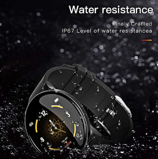 Bakeey W8 Smartwatch with Heart Rate Monitor (Black) vue 9