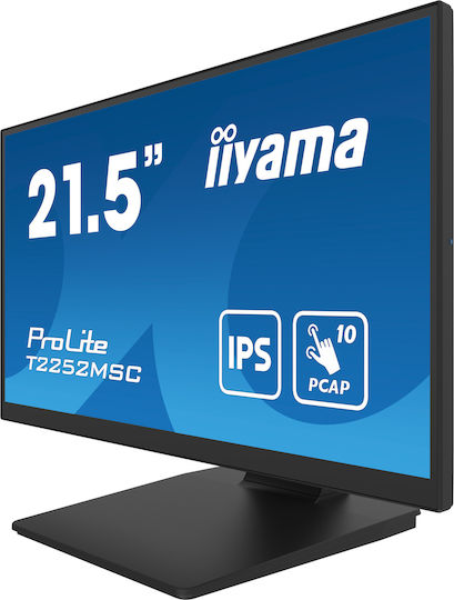 Iiyama ProLite T2252MSC-B2 IPS Monitor 21.5" FHD 1920x1080 with Response Time 5ms GTG vue 3