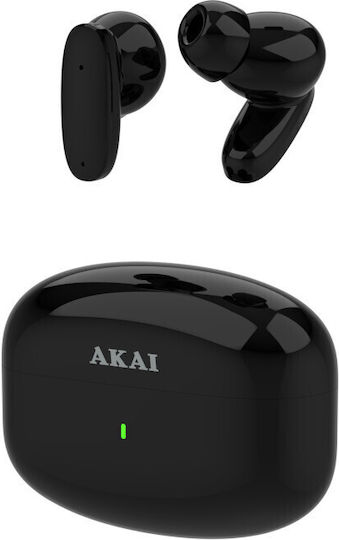 Akai Proffesional BTE-J400ENC In-ear Bluetooth Handsfree Earphones with Charging Case Black
