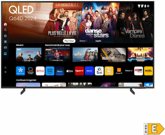 Samsung Smart Television 65" 4K UHD QLED TQ65Q64DAUXXC HDR (2024) vue 2