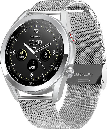 DAS.4 SL22 Smartwatch with Heart Rate Monitor (Silver) vue 3