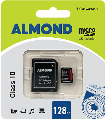 SDHC 128GB Class 10 with Adapter view 1