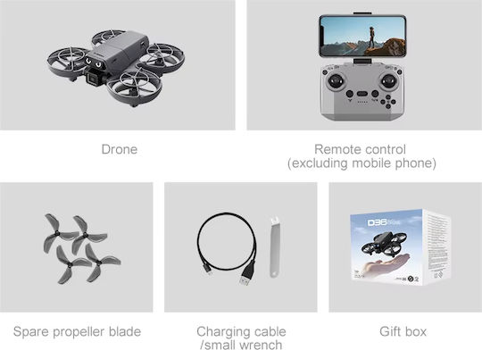 Drayven D36 Drone Mini FPV 2.4 GHz with Camera 表示 3