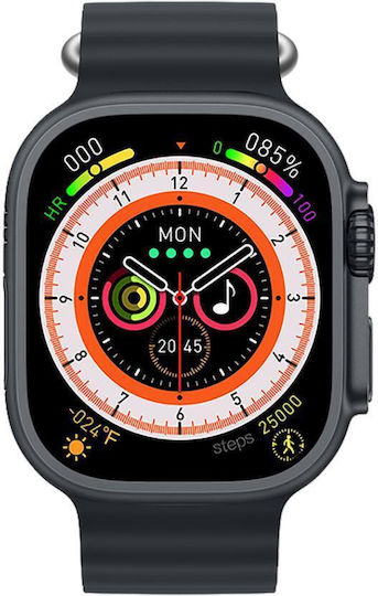 XO M9 Ultra Smartwatch with Heart Rate Monitor (Black) view 2