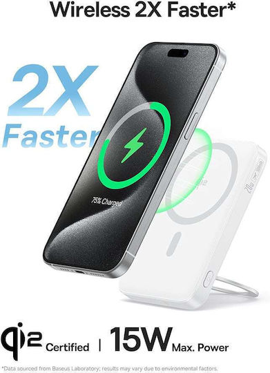 Baseus PicoGo MagSafe Power Bank 5000mAh 20W with USB-C Port White vue 7