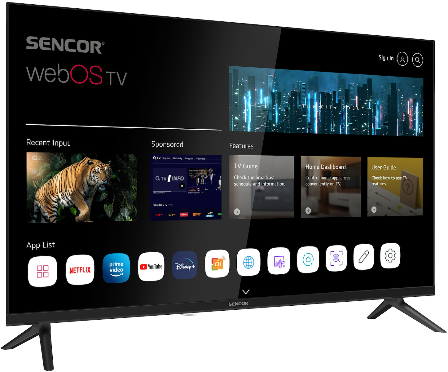 Sencor Smart Television 32" HD Ready LED SLE 32S810B (2025) view 2