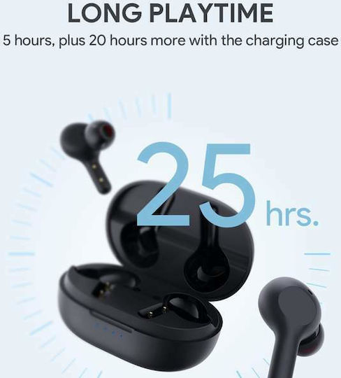 Aukey EP-T25 In-ear Bluetooth Handsfree Earphones with Sweat Resistance and Charging Case Black view 4