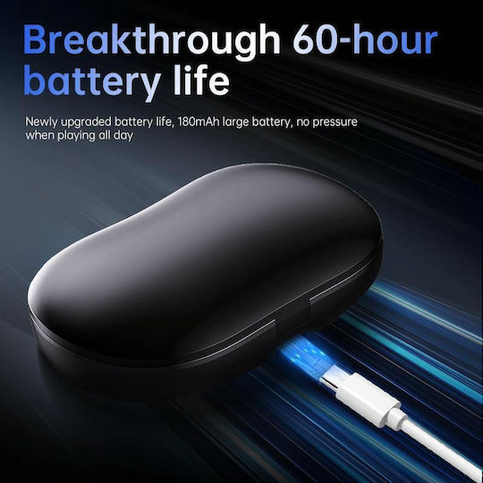 Open Ear Bluetooth Handsfree Headphones with Charging Case Black – vizualizare 6