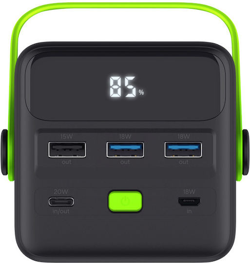 Trust Redoh XXL Power Bank 50000mAh 20W with 3 USB-A Ports and USB-C Port Quick Charge 3.0 Black view 4