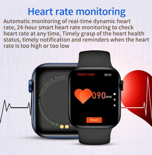 X8 Max Smartwatch with Heart Rate Monitor (Black) view 4