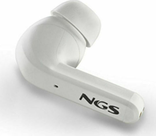 NGS Artica Crown In-ear Bluetooth Handsfree Earphones with Charging Case White view 2