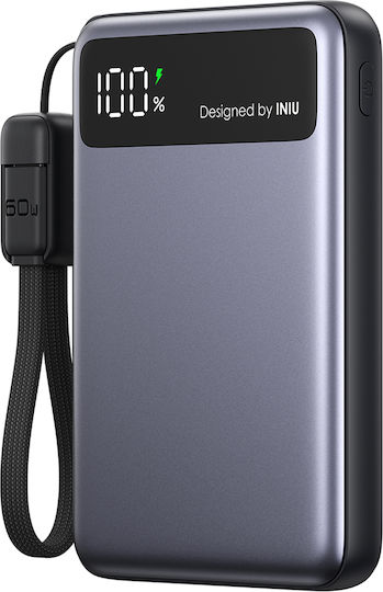 Iniu Pocket Pro Slim Ultra Rapide Power Bank 10000mAh 45W with USB-C Port Black