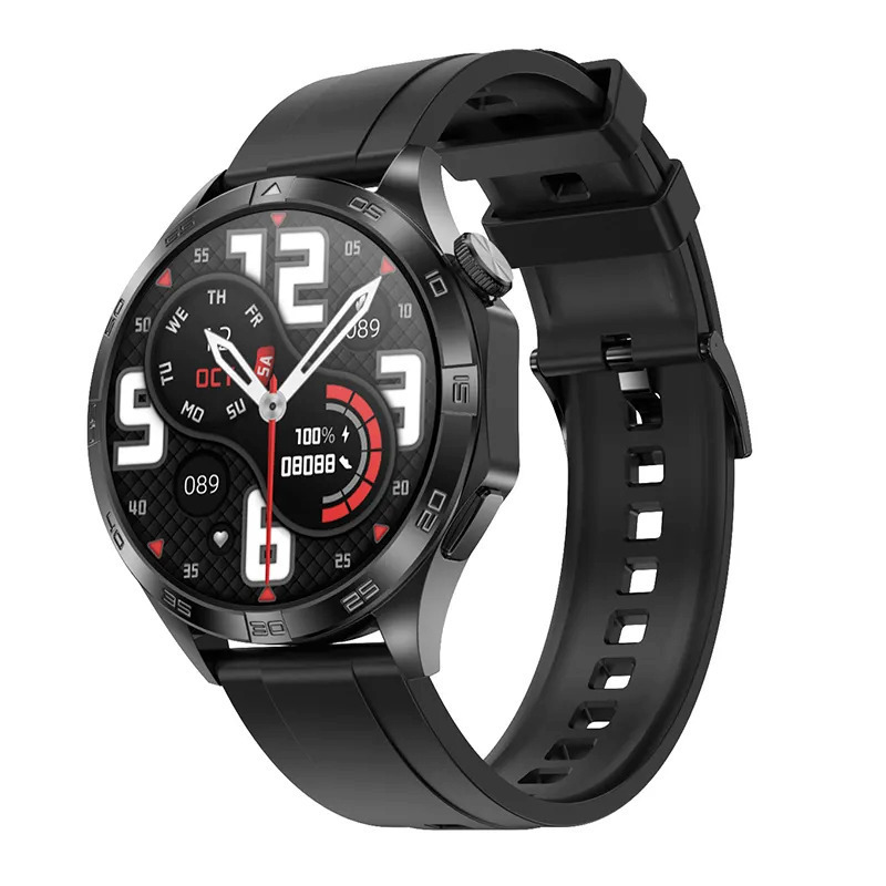 Aluminium Smartwatch with Heart Rate Monitor (Black)