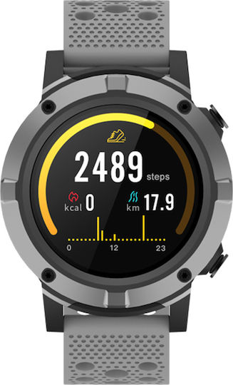 Denver SW-660 Aluminium 50mm Smartwatch with Heart Rate Monitor (Gray) view 2