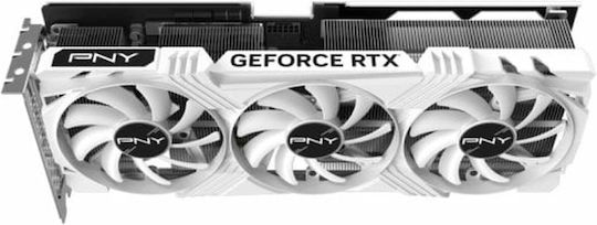 PNY GeForce RTX 4070 Ti Super 16GB GDDR6X Verto OC TF White Graphics Card view 4