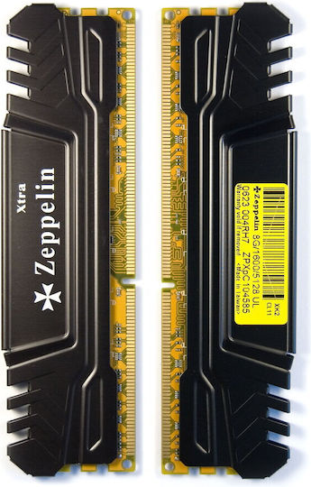 Zeppelin DDR3 16GB RAM with 2x8GB Modules and Speed 1600 for Desktop