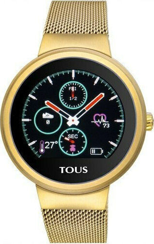 Tous Touch Activity Watch Stainless Steel 39mm with Heart Rate Monitor (Gold IP Steel Round) view 1