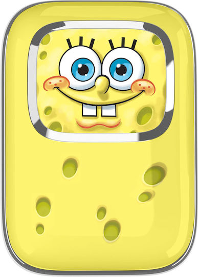OTL Spongebob Earbud Bluetooth Handsfree Earphones with Charging Case Yellow view 2