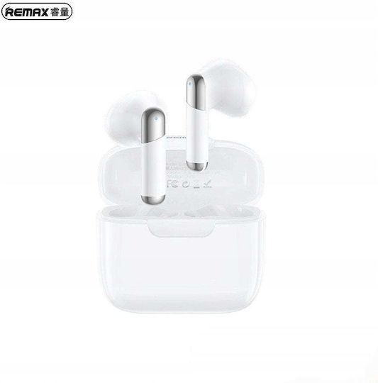 Remax W37 Earbud Bluetooth Handsfree Earphones with Charging Case White view 1