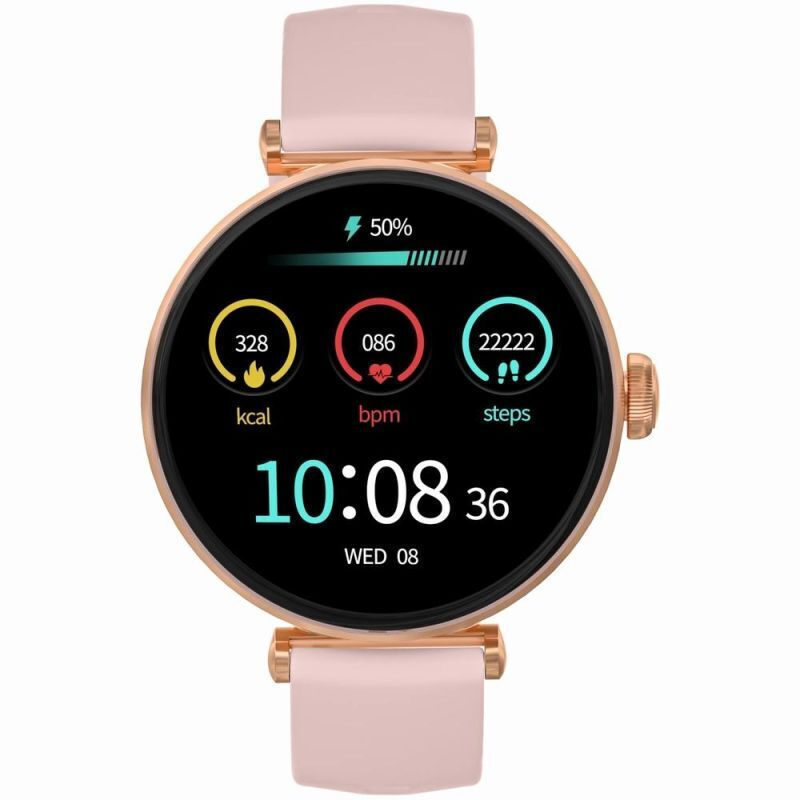 Smartwatch Gravity Rose Gold-silver Pink 2 Straps Gt26-4 Ansicht 6