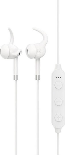 Hoco ES30 Axestone In-ear Bluetooth Handsfree Earphones with Sweat Resistance White view 1