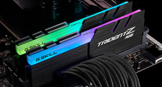 G.Skill Trident Z RGB 32GB DDR4 RAM with 2 Modules (2x16GB) and 4000 Speed for Desktop (F4-4000C18D-32GTZR) vue 4